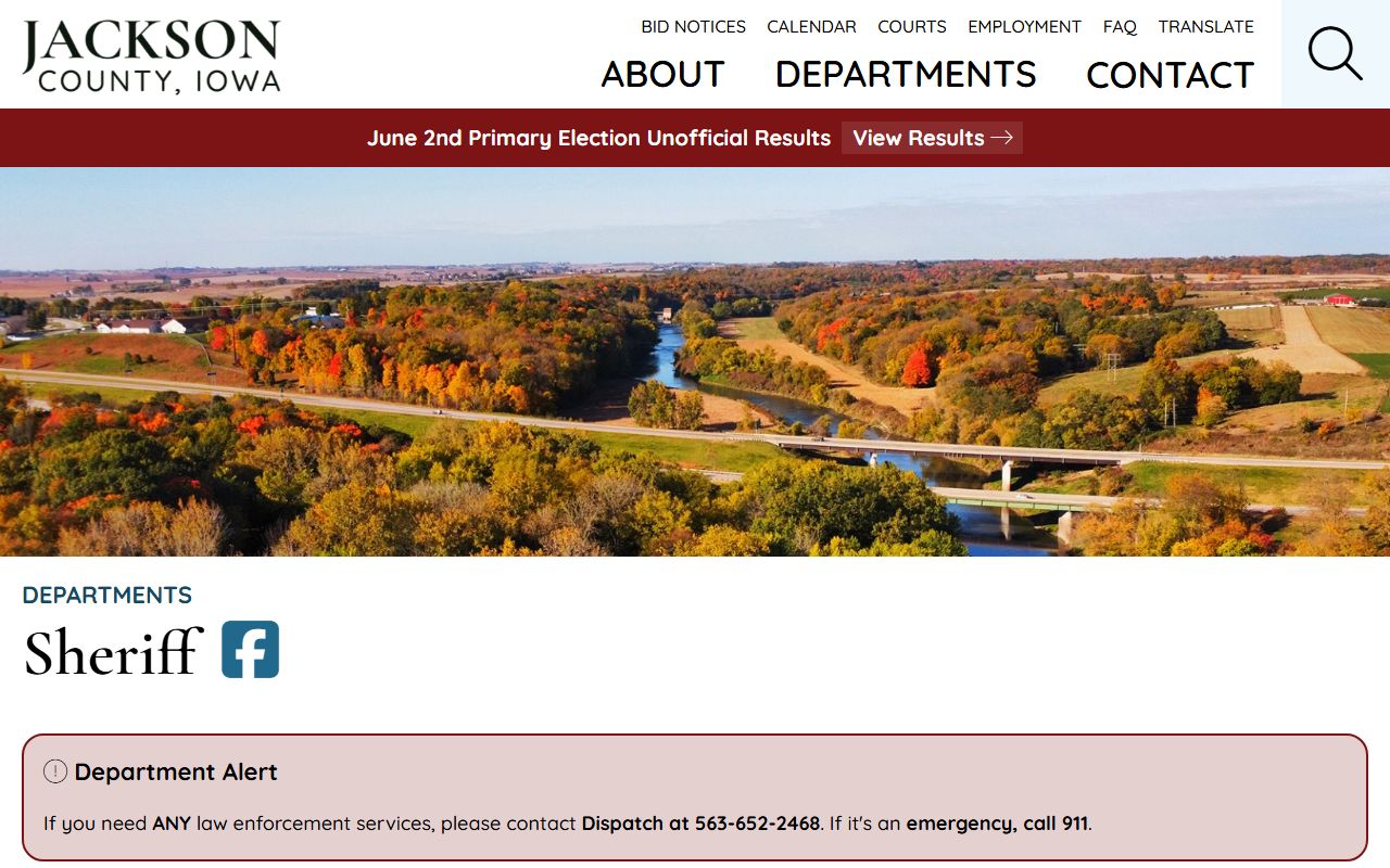 Jackson County inmate population sheriff office page